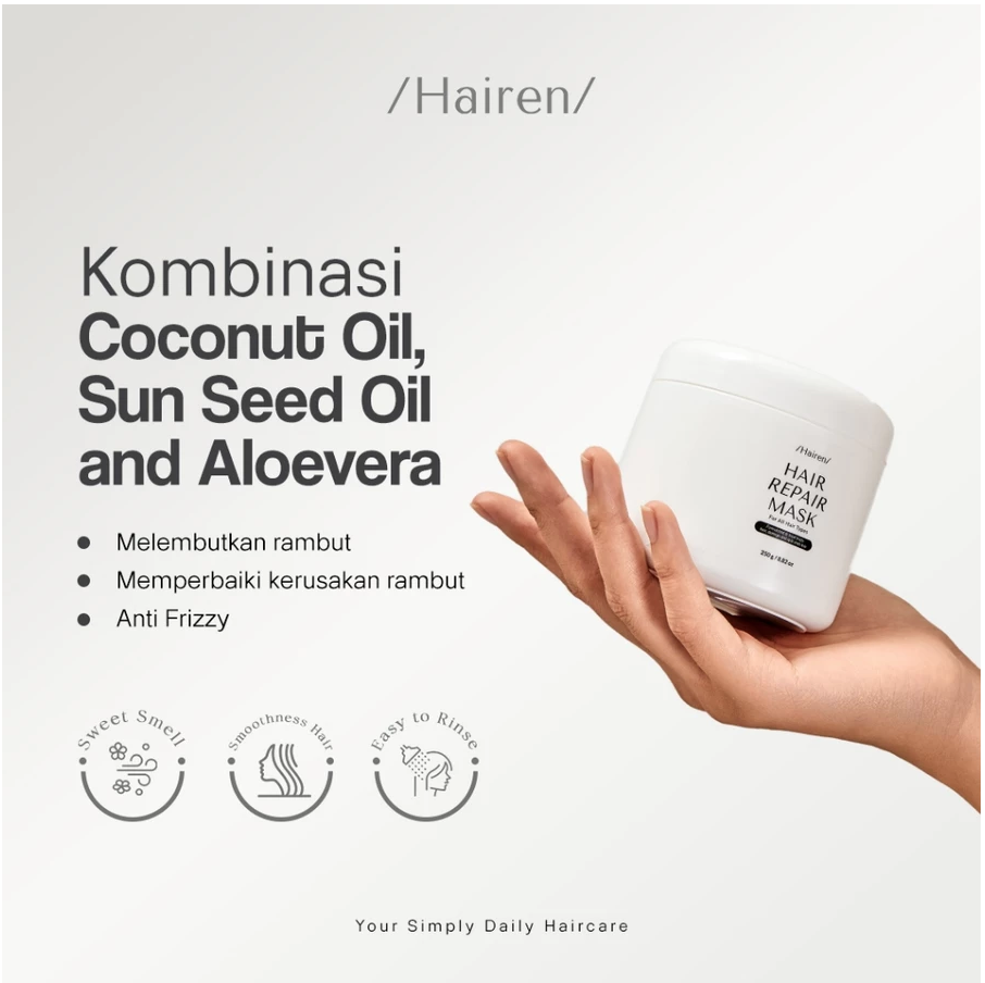 Hairen Hair Repair Mask (For Damage Hair) BPOM APPROVED - Image 2