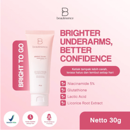 BEAUTESENCE Bright To Go Underarm Cream (Pencerah Ketiak dan Daily Deodorant)
