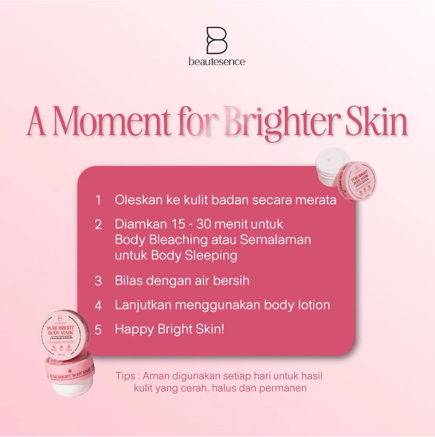 BEAUTESENCE Pure Bright Body Mask BPOM APPROVED - Image 2