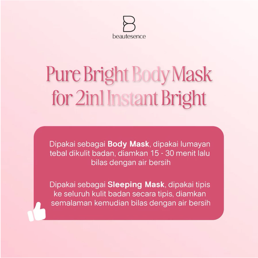 BEAUTESENCE Pure Bright Body Mask BPOM APPROVED - Image 3