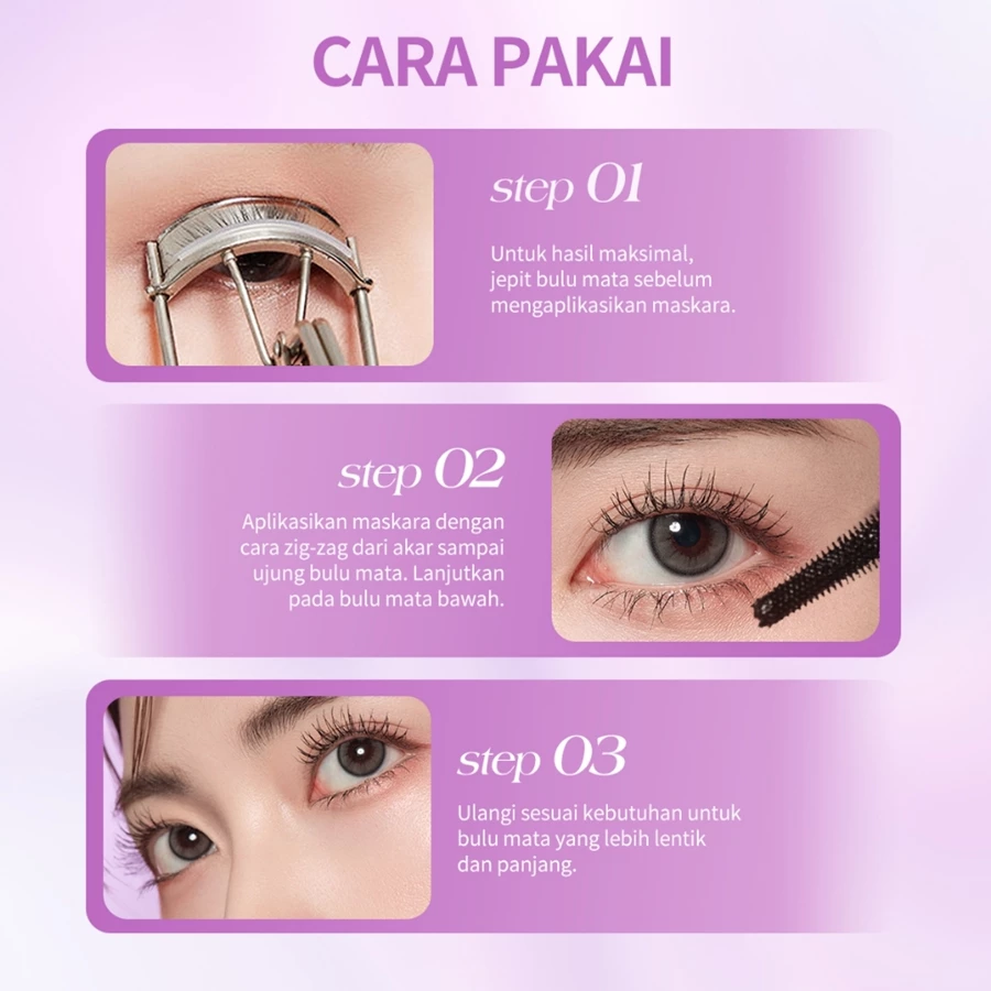 BNB barenbliss Roll To Volume & Roll To High Mascara 8g Maskara Tahan 24 Jam Volumizing Lengthening - Image 6