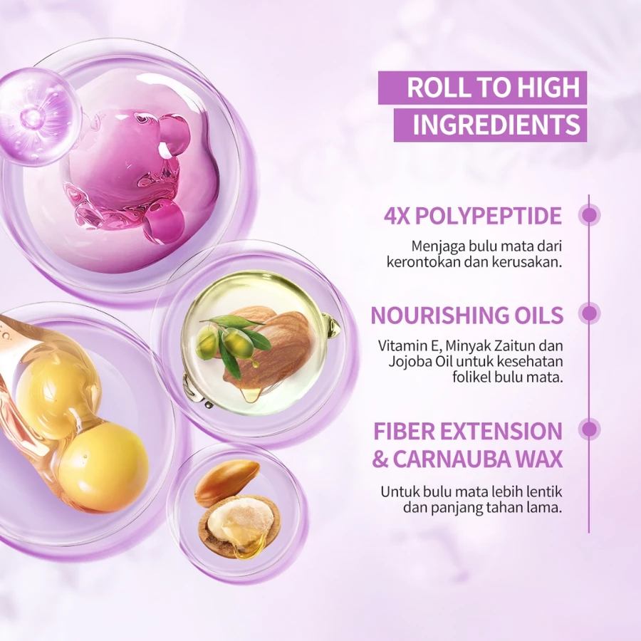 BNB barenbliss Roll To Volume & Roll To High Mascara 8g Maskara Tahan 24 Jam Volumizing Lengthening - Image 9