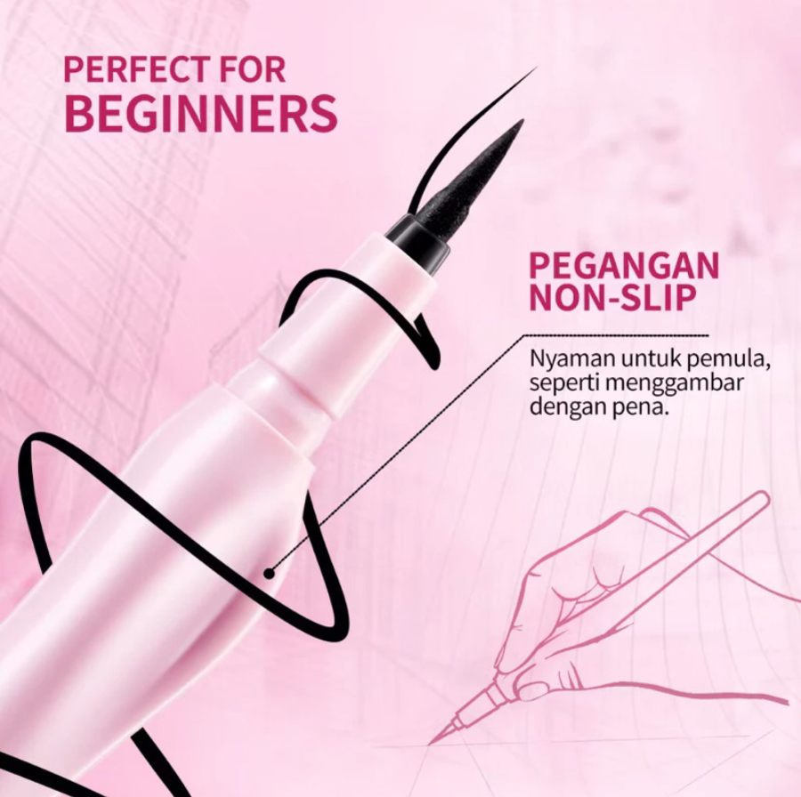 BNB Barenbliss Black Eclipse Eyeliner - 48H Tahan Lama, Waterproof & Smudge-Proof, Matte Black Finish 0.5Gr - Image 6