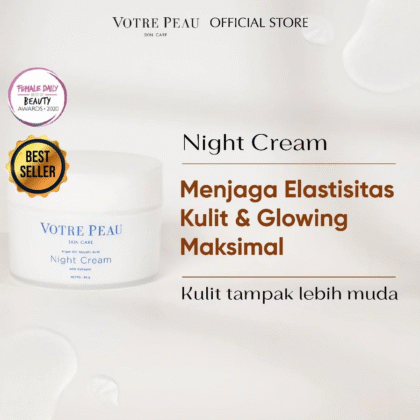 Votre Peau Pelembab Malam Night Cream Collagen