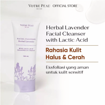 Votre Peau Herbal Lavender Facial Cleanser with Lactic Acid