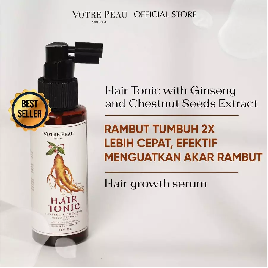 Votre Peau Hair Tonic with Ginseng and Chestnut Seeds Extract